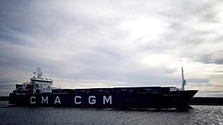 Le navire Aknoul de CMA CGM sert habituellement à faire des trajets entre le Maroc et la France.