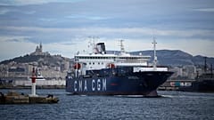 The cargo ship for Ukraine leaves the port of Marseille, 28 September 2022
