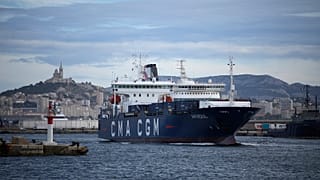 The cargo ship for Ukraine leaves the port of Marseille, 28 September 2022