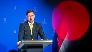 Gulyás Gergely miniszterelnökséget vezető miniszter kormányinfót tart 2022. szeptember 29-én