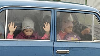 Ukrajnai menekült gyerekek az oroszországi Belgorodban