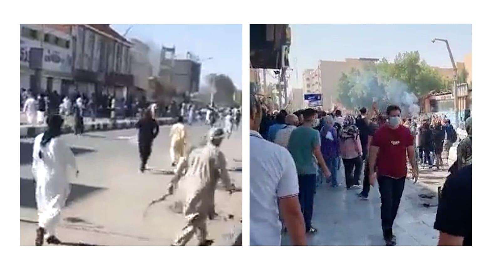 اعتراضات در اهواز و زاهدان