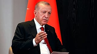 Turkey's President Recep Tayyip Erdogan speaks during a recent summit in Samarkand, Uzbekistan.