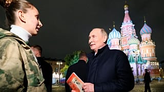 Russian President Vladimir Putin in Red Square, Moscow, Friday 30 September 2022