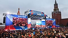 Festakt auf Rotem Platz in Moskau