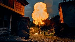 Eine Explosion ereignet sich in der Ukraine
