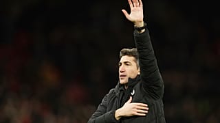 Bruno Lage em janeiro deste ano num jogo em Old Trafford, Manchester