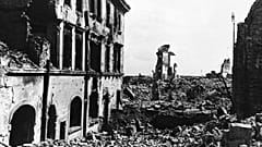 The American Consulate building in Warsaw was destroyed in 1945.