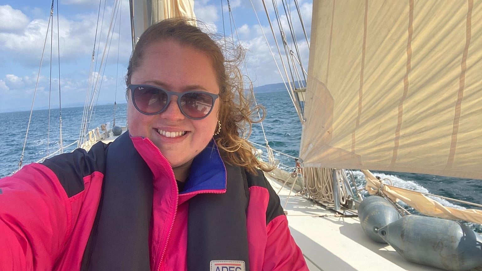 Marthe de Ferrer aboard the Snark 