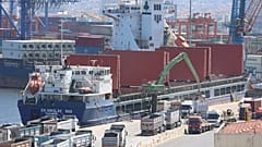 Μεταφόρτωση ουκρανικού σιταριού στην Τουρκία- εικόνα αρχείου από τις 25 Ιουνίου 2022