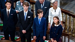 Joákim herceg gyermekei balról jobbra: Miklós, Félix, Henrik és Aténa - ők azok, akiket megfosztottak hercegi címeiktől