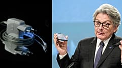 Archives : le Commissaire européen au marché intérieur, Thierry Breton, le 23 septembre 2021 lors d'une conférence de presse à Bruxelles 