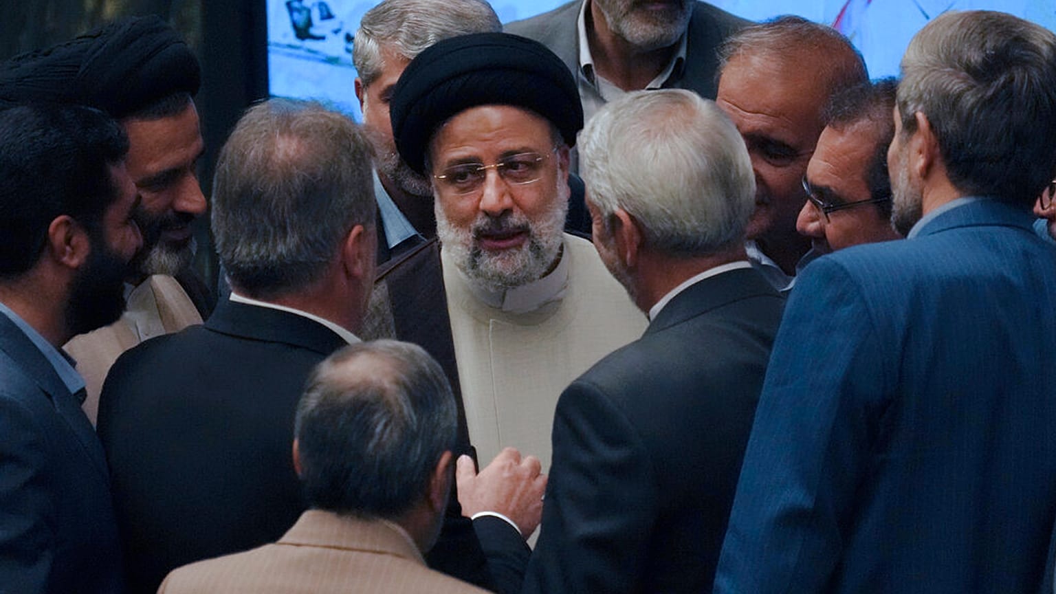 Le président iranien Ebrahim Raïssi au parlement à Téhéran, en Iran, mardi 4 octobre 2022. 