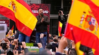El líder de Vox, Santiago Abascal