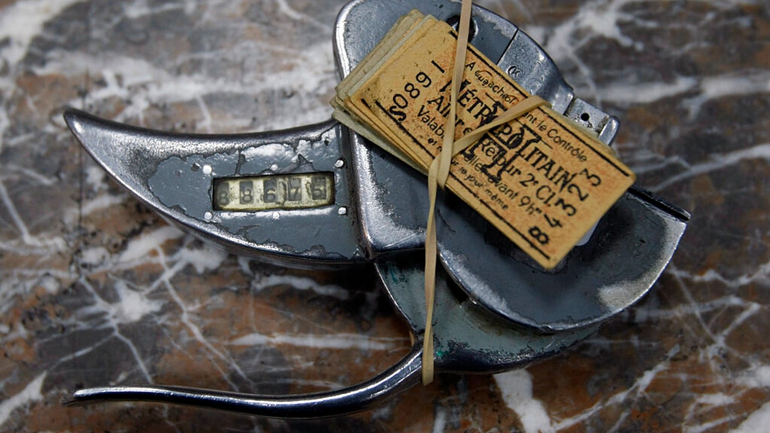 Paris metro tickets were punch cards until the 1970s, but they always retained their signature shape.