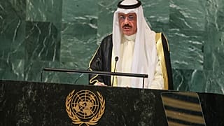 الشيخ أحمد نواف الأحمد الصباح يتحدث أمام الجمعية العامة للأمم المتحدة في نيويورك