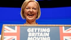 Liz Truss auf dem Tory-Parteitag in Birmingham