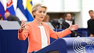 Von der Leyen en una reciente intervención en Estrasburgo.