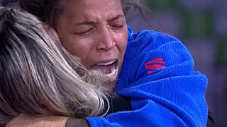 Rafaela Silva celebra su triunfo en la categoría de menos de 57 kilos