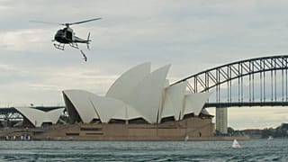 Australian diver Rhiannan Iffland took the plunge 20 metres above water.