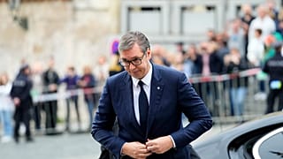 Ο Αλεξάντερ Βούτσιτς στην σύνοδο της Πράγας
