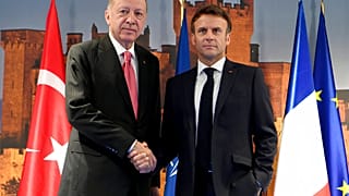 Ταγίπ Ερντογάν - Εμανουέλ Μακρόν (φωτογραφία αρχείου)