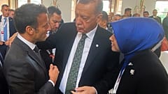 Fransa Cumhurbaşkanı Emmanuel Macron ile Cumhurbaşkanı Recep Tayyip Erdoğan Prag'da görüştü