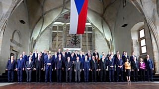 Reunião, em 2022, da Comunidade Política Europeia, com 44 países, entre os quais candidatos à UE