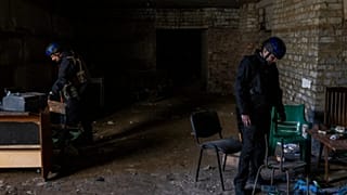 Harkiv'de gözaltı ve işkence için kullanıldığı sanılan yerlerden biri