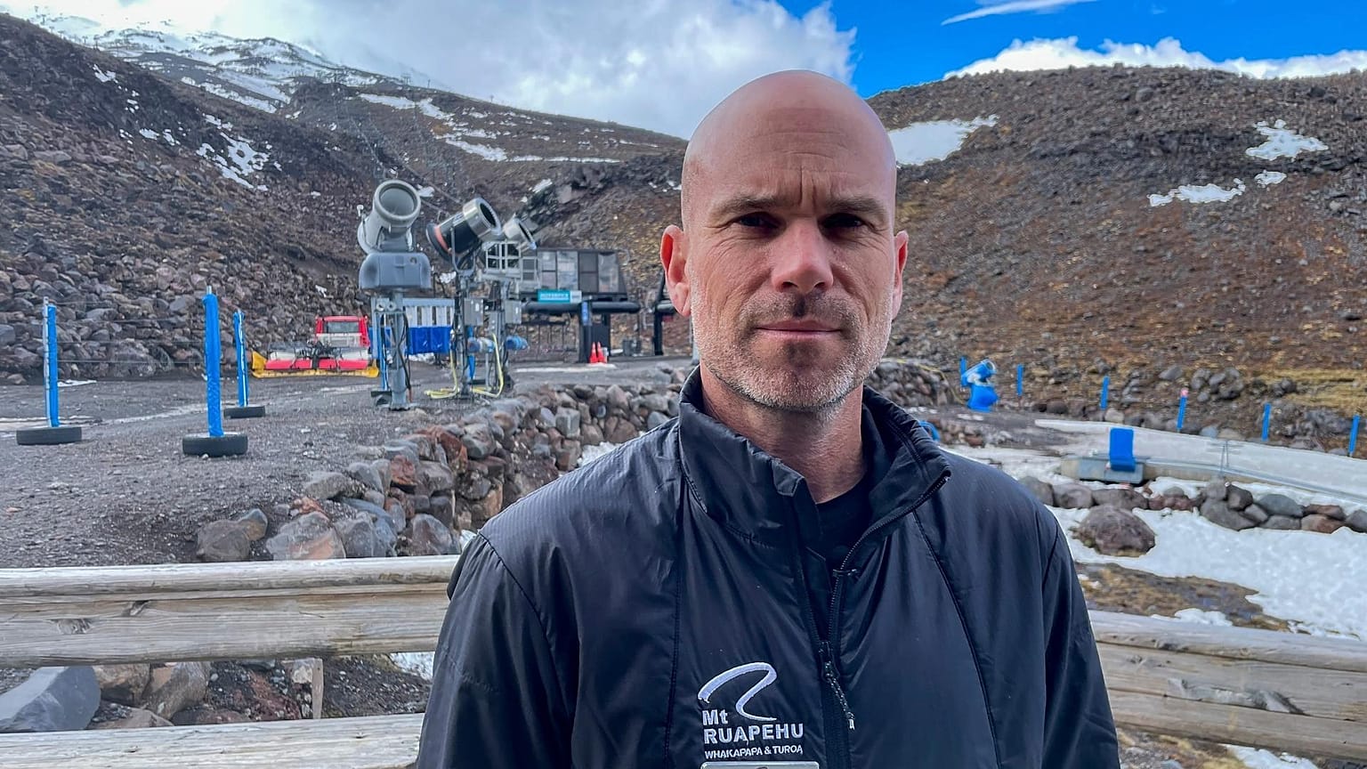 Johan Bergman, the ski area manager at the Tūroa ski field, which has been left on the brink of bankruptcy by a disastrous snow season.