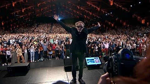 Rock Star welcome for Tim Burton at the Festival Lumière in Lyon 