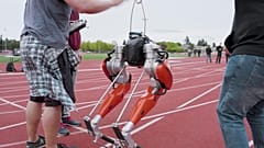 ‘Cassie’ completed the course in just 24.73 seconds, setting a world record for a 100 m sprint.
