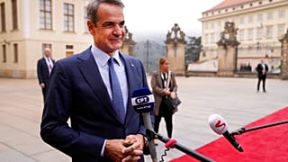 Ο Κυριάκος Μητσοτάκης στην Πράγα