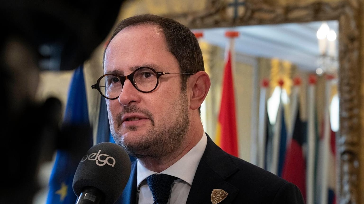 Belgium's Justice Minister Vincent Van Quickenborne is interviewed in Amsterdam, Netherlands, Friday, Oct. 7, 2022,