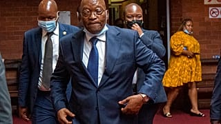ARQUIVO - Jacob Zuma, numa sessão do Supremo Tribunal de Pietermaritzburg, em Janeiro de 2022