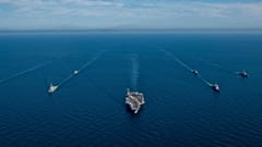 Το αμερικανικό αεροπλανοφόρο USS Ronald Reagan στον Ειρηνικό