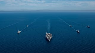 Το αμερικανικό αεροπλανοφόρο USS Ronald Reagan στον Ειρηνικό