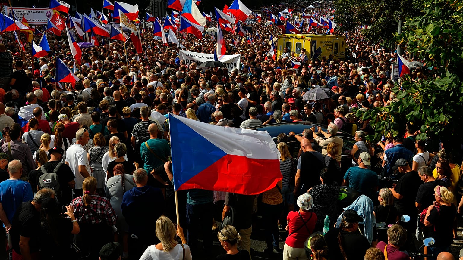 Protest in Prag