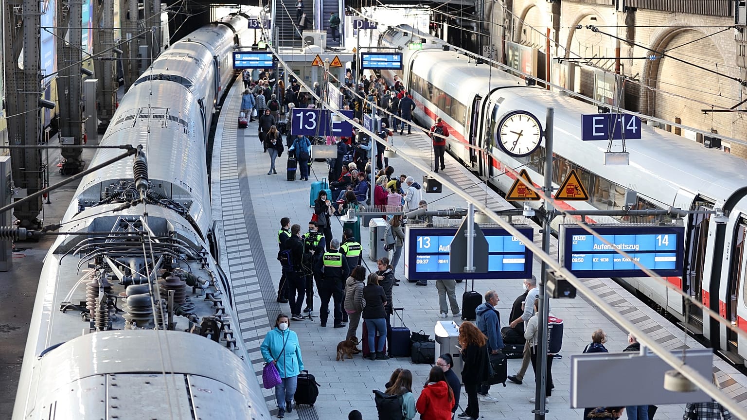 Una estación de trenes de Alemania