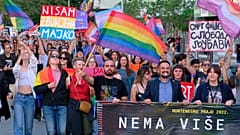 Pride Marsch in Podgorica in Montenegro