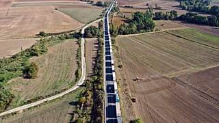 Hamzabeyli Sınır Kapısı'nda 38 kilometrelik tır kuyruğu oluştu