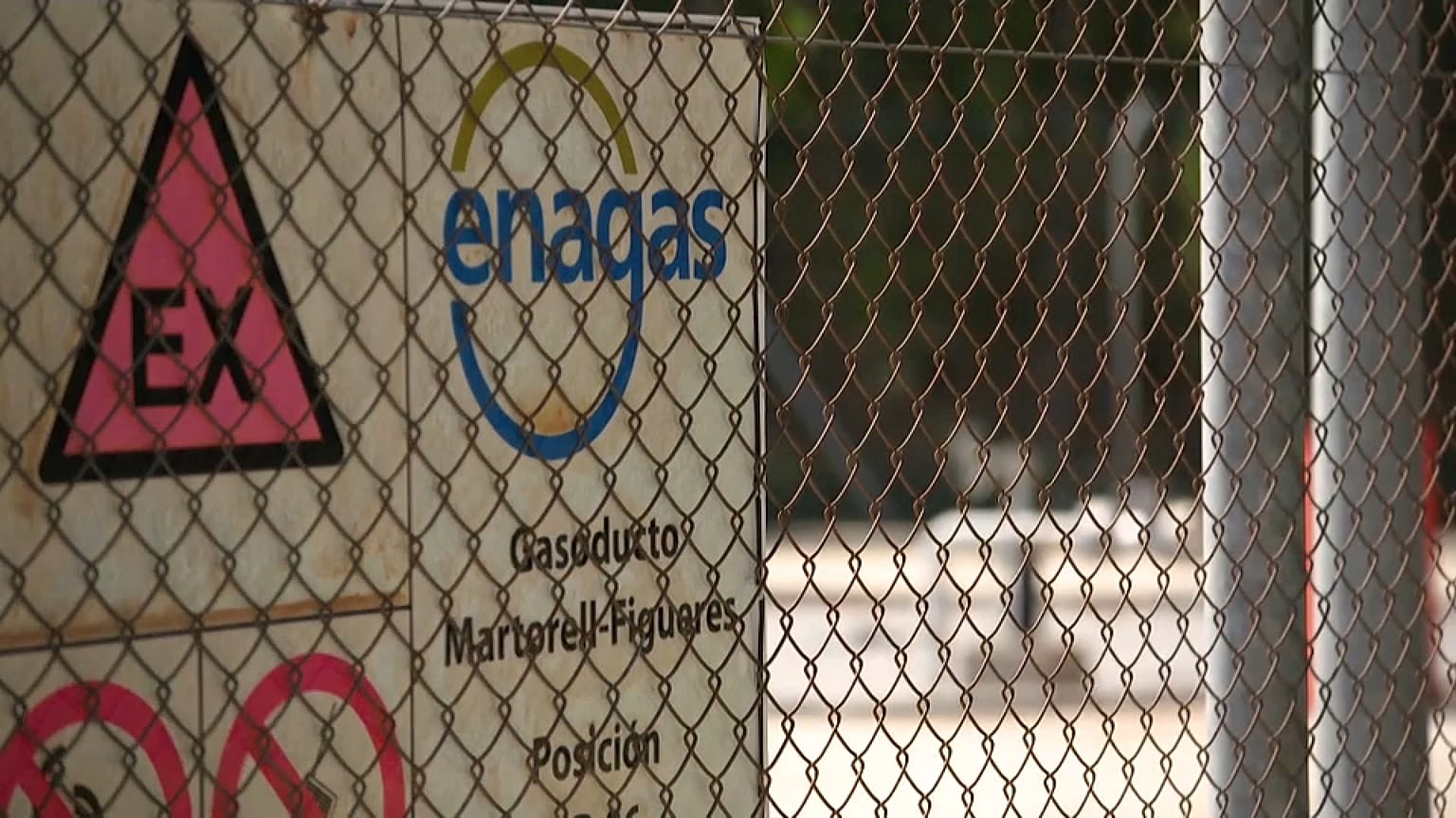 Parte del gasoducto MidCat en Cataluña, España