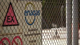 Parte del gasoducto MidCat en Cataluña, España