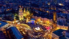 Kiev foi atingida por duas vagas de mísseis esta segunda-feira