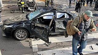 Ракетный удар по центру Киева
