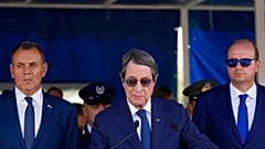 Ο Πρόεδρος της Κυπριακής Δημοκρατίας Νίκος Αναστασιάδης και ο υπουργός Εθνικής Άμυνας της Ελλάδας Νίκος Παναγιωτόπουλος