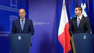 Ο Νίκος Δένδιας με τον Μαλτέζο ομόλογό του