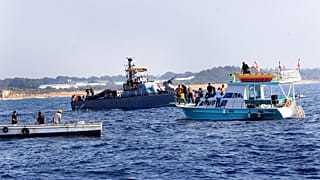 İsrail ile Lübnan arasındaki ihtilaflı deniz sınırında protesto (arşiv)