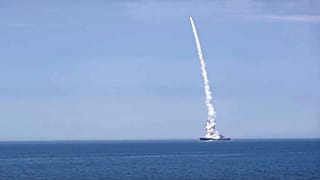 Запуск ракеты с корабля ВМФ РФ
