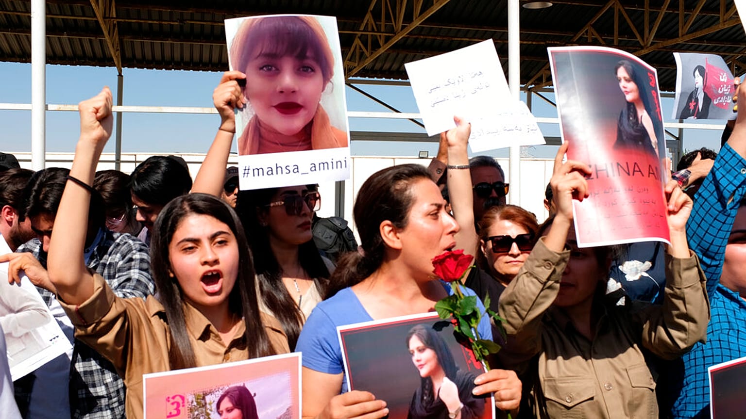 Proteste in Erbil, am 24. September 2022